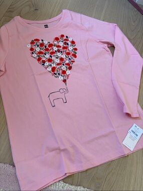 NWT Tea Collection heart Floral long sleeve